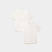 Lot 2 t-shirts manches courtes coton ivoire fille