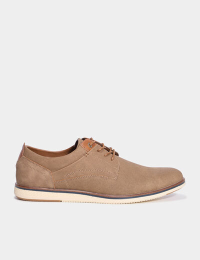 Derbies à lacets marron homme