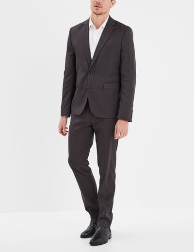 Veste de costume droite gris foncé homme
