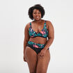 Haut de maillot de bain triangle noir femme grande taille