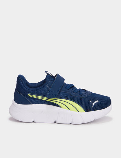Baskets running scratchs Puma FlexFocus jaune citron gar&ccedil;on