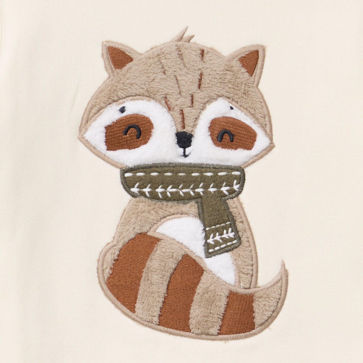 Sweat molletonn&eacute; manches longues ecru b&eacute;b&eacute; gar&ccedil;on