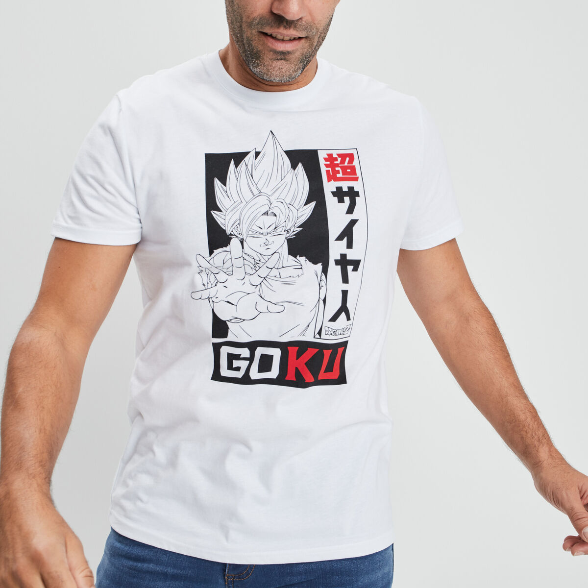 T-shirt Dragon Ball Z blanc homme