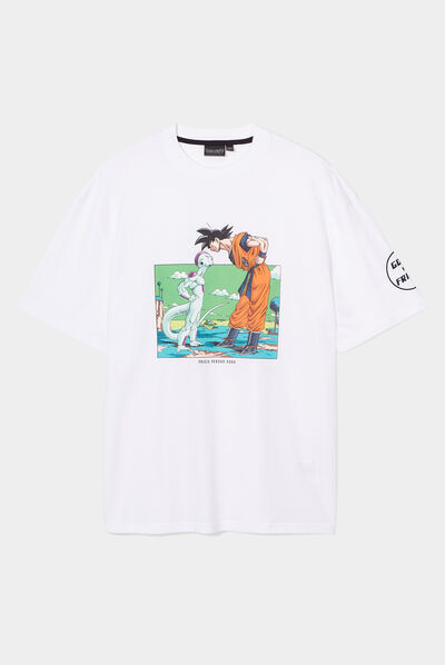 T-shirt manches courtes Dragon Ball Z blanc homme