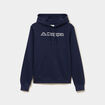 Sweat hoodie droit molleton Kappa bleu marine homme