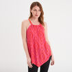Débardeur asymétrique Mosquitos rose fushia femme