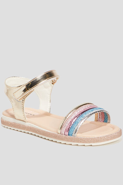 Sandales à paillettes Creeks multicolore fille