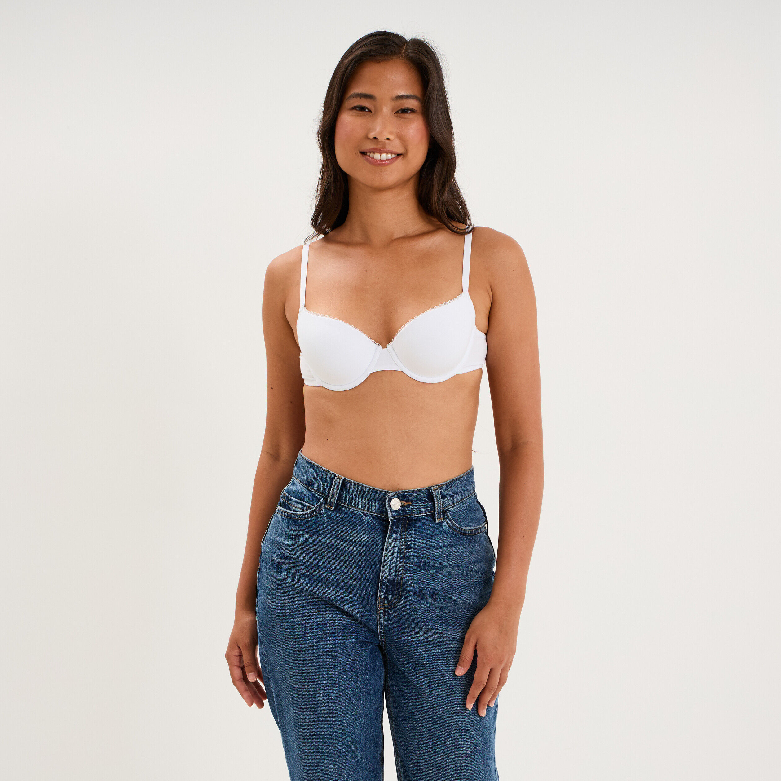 Soutien-gorge paddé emboîtant blanc femme LH