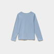 Ensemble pyjama pantalon et t-shirt bleu gris fille