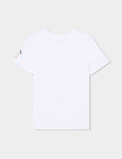 T-shirt manches courtes coton Pokémon blanc garçon