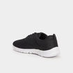 Baskets plates running crant&eacute;es noir homme