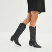 Bottes santiags bouts pointus noir femme