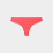 Tanga avec micro dentelle rose framboise femme