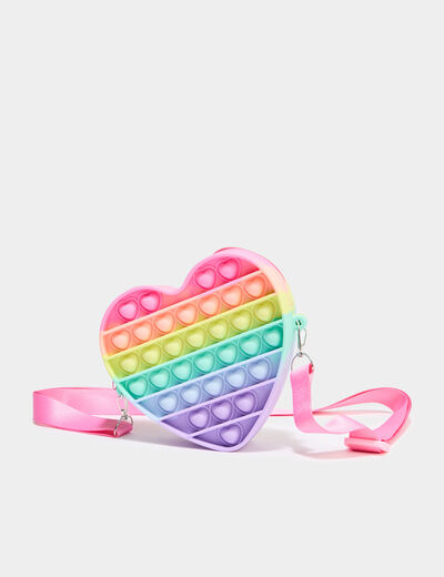 Sac bandouli&egrave;re multicolore fille