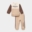 Ensemble de jogging sweat et pantalon sable b&eacute;b&eacute; gar&ccedil;on
