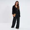 Veste esprit kimono dentelle noir femme