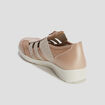 Derbies zippées pied large sable femme