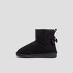 Bottines fourrées avec noeud noir fille