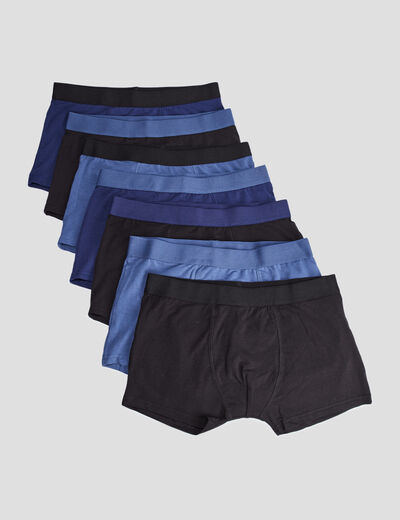 Lot 7 boxers bleu garçon