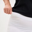 Legging corsaire taille &eacute;lastiqu&eacute;e blanc femme grande taille