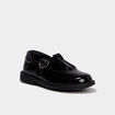 Babies salom&eacute; vernies noir fille