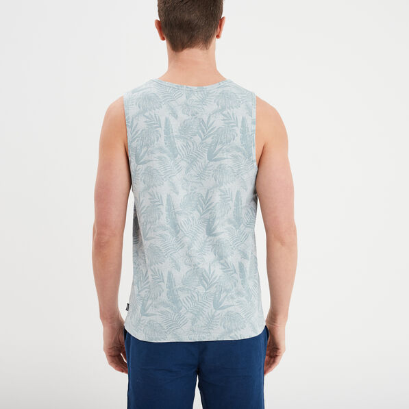debardeur col rond coton creeks bleu ciel homme Débardeur col rond coton Creeks bleu ciel homme