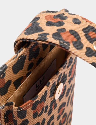 Pochette de téléphone sable femme