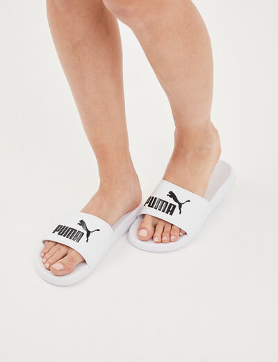 Claquettes de plage Puma blanc femme