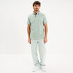 Polo piqu&eacute; manches courtes coton vert pastel homme