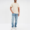 T-shirt manches courtes ecru homme