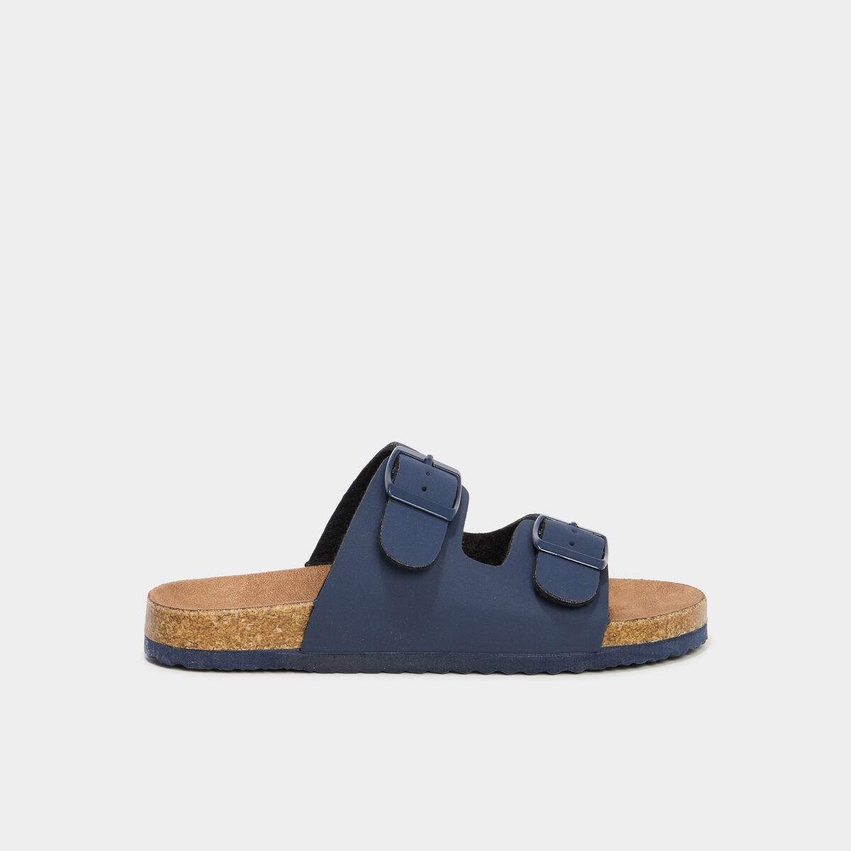 Mules avec boucles bleu marine garçon