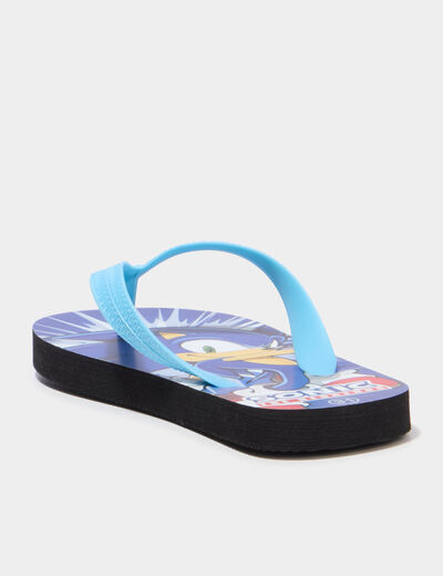 Tongs Sonic bleu gar&ccedil;on