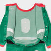 Ensemble No&euml;l dors-bien boutonn&eacute; bonnet vert b&eacute;b&eacute;