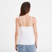 Débardeur soutien-gorge intégré blanc femme