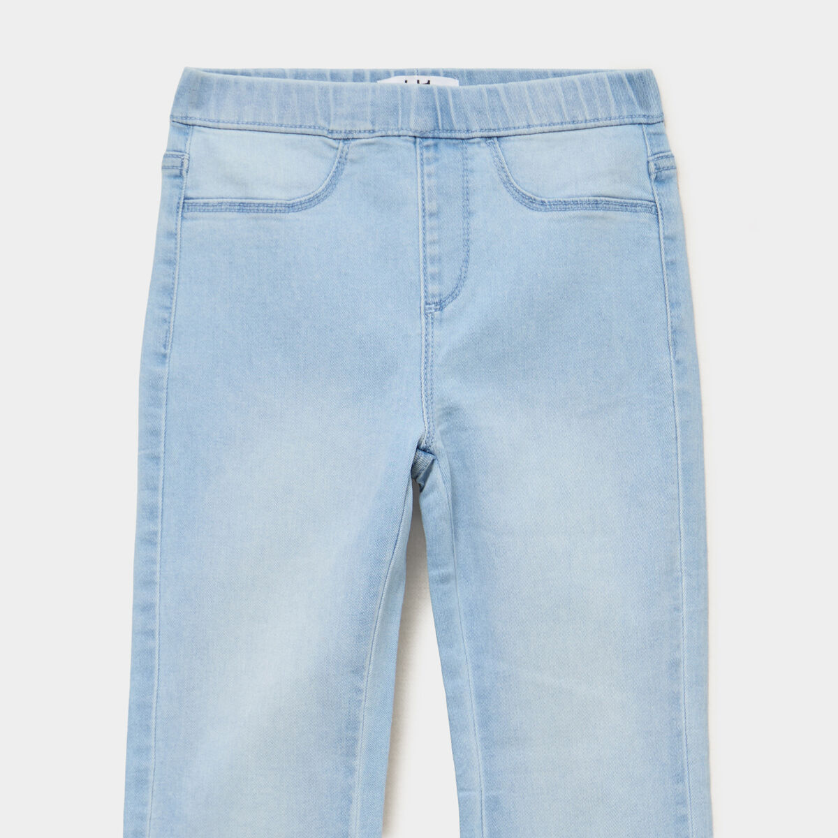 Jegging bootcut taille &eacute;lastiqu&eacute;e denim triple stone fille