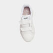 Tennis basses à scratchs Puma blanc fille