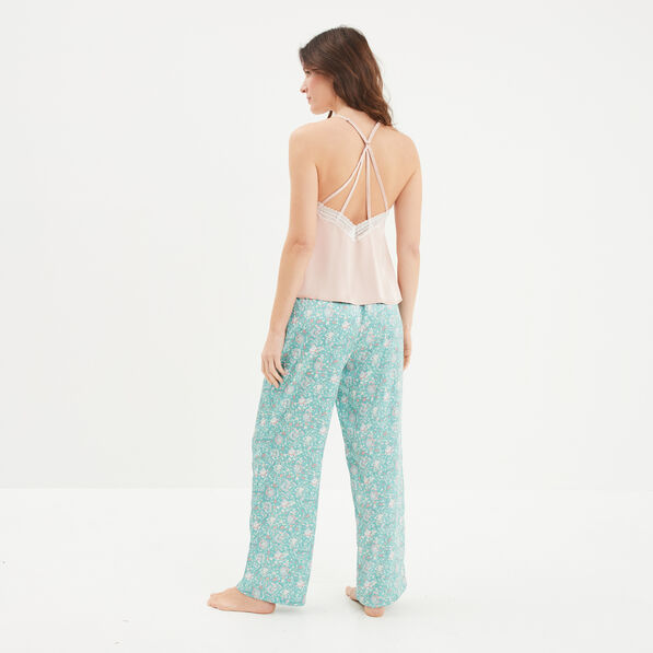 ensemble pyjama 2 pieces bleu femme Ensemble pyjama 2 pièces bleu femme