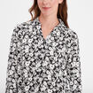 Robe évasée fluide manches bouffantes noir femme