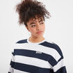 Sweat court manches longues Creeks bleu marine femme