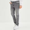 Jeans slim 5 poches denim gris homme