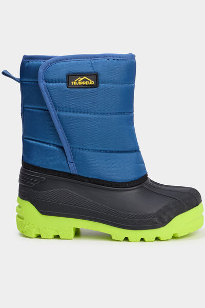 Bottes de neige fourr&eacute;es bleu marine gar&ccedil;on