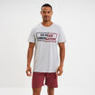Ensemble pyjama short et t-shirt gris clair homme