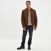 Pull 1 poche buste zipp&eacute;e Liberto taupe homme