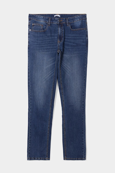 Jeans slim effet usé denim dirty homme