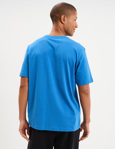 T-shirt &agrave; manches courtes coton Champion bleu homme