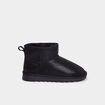Bottines fourr&eacute;es plates noir fille