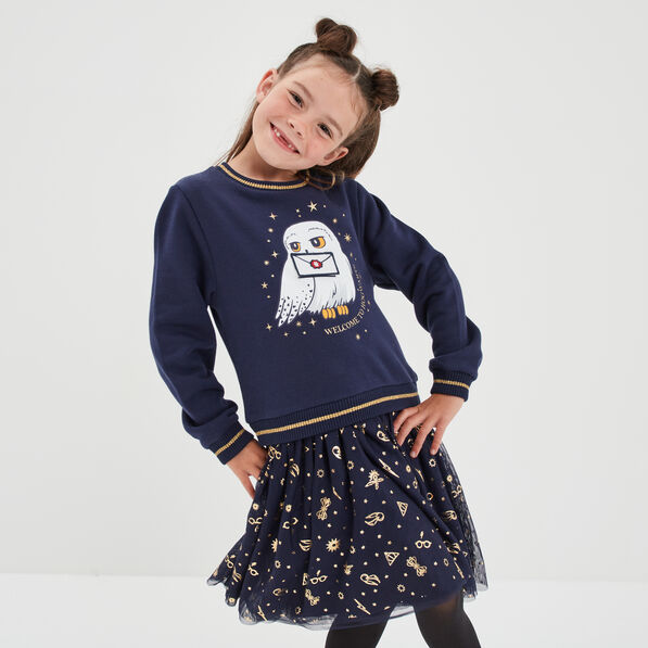 robe 2 en 1 patineuse harry potter bleu marine fille Robe 2-en-1 patineuse Harry Potter bleu marine fille