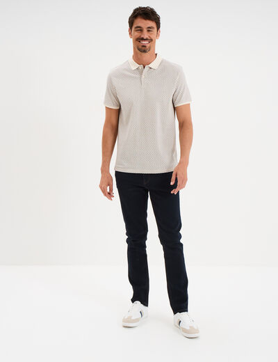 Jeans straight avec 5 poches denim brut clean homme