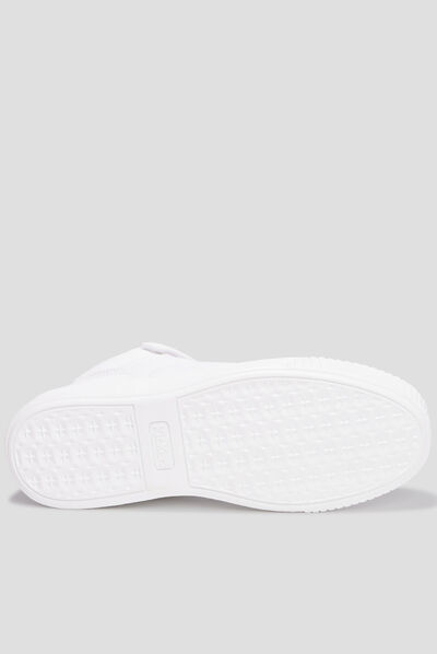 Baskets montantes Kickers Tylem blanc femme