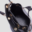 Sac seau avec poignée noir femme